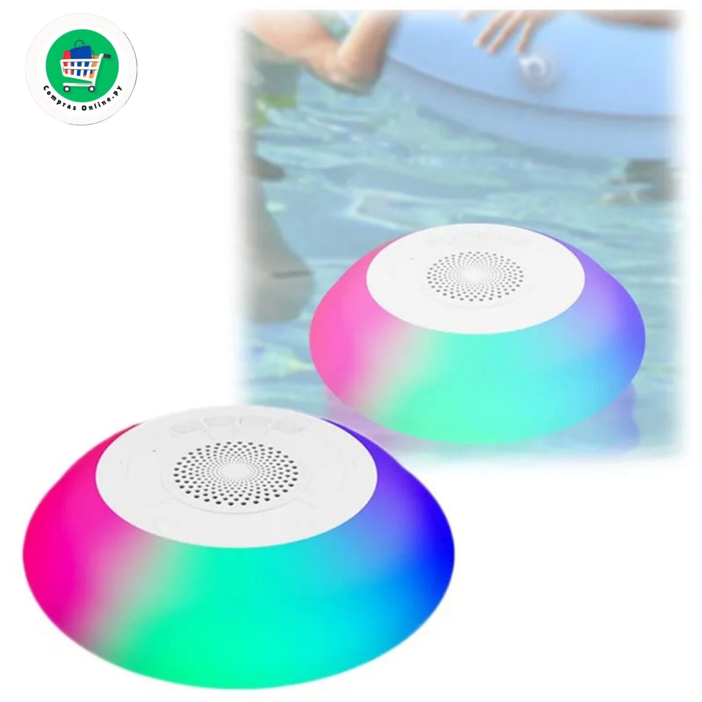 Parlante Flotante en agua con Luz y USB